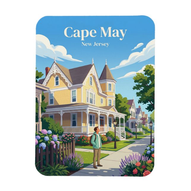 Magnet Flexible Cape May États-Unis (Vertical)