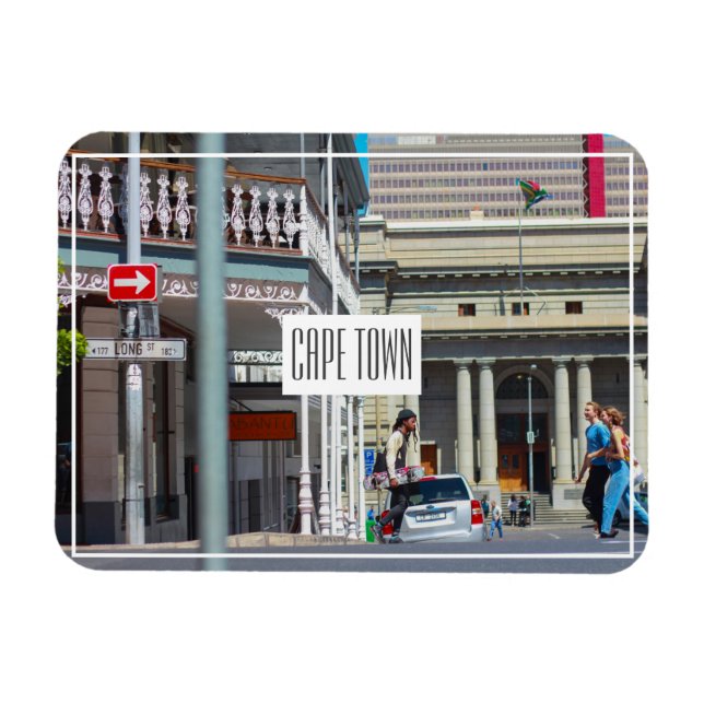 Magnet Flexible Cape Town Cityscape Street Afrique du Sud (Horizontal)