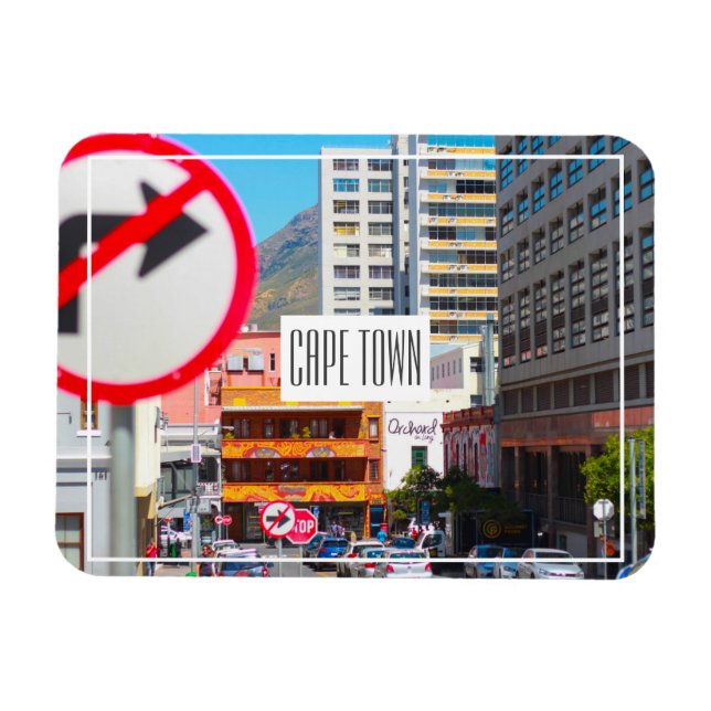 Magnet Flexible Cape Town Cityscape Street Afrique du Sud (Horizontal)