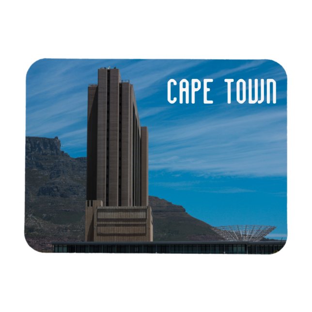 Magnet Flexible Cape Town Cityscape Table Mountain Afrique du Sud (Horizontal)