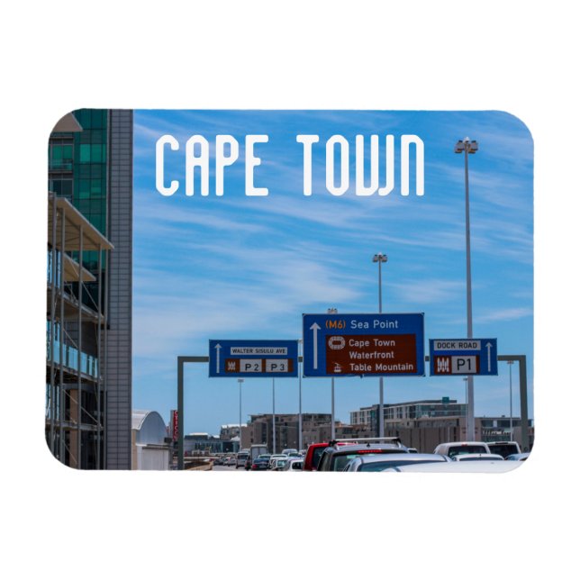 Magnet Flexible Cape Town Cityscape Traffic Street Afrique du Sud (Horizontal)