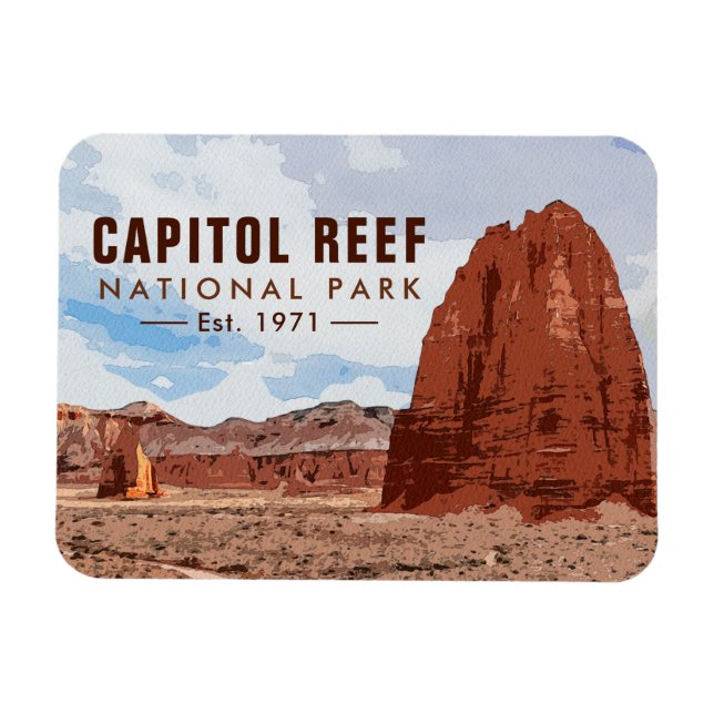 Magnet Flexible Capitol Reef National Park Cathedral Valley Loop (Horizontal)