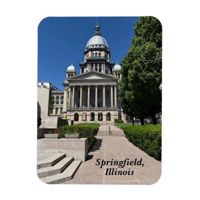 Magnet Flexible Capitole de l'État de l'Illinois à Springfield (Vertical)