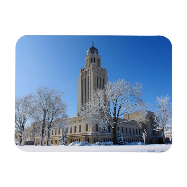 Magnet Flexible Capitole du Nebraska (Horizontal)