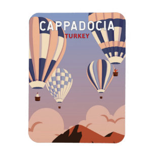 Magnet Flexible Cappadocia Turquie Retro Voyage Art Vintage