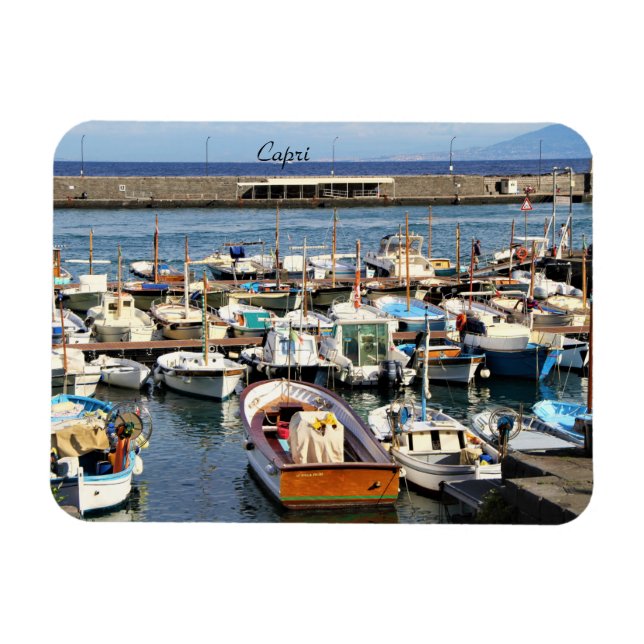 Magnet Flexible Capri, Italie, Bateaux, Marina, Photographie, Aima (Horizontal)