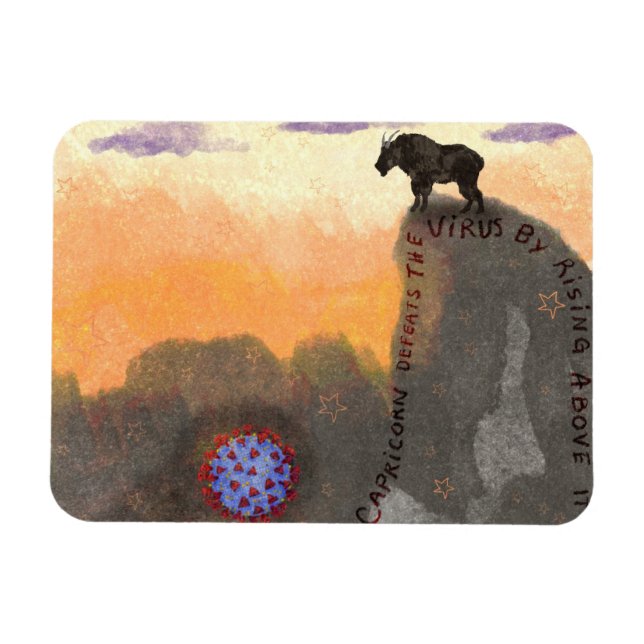 Magnet Flexible Capricorn combat le virus (Horizontal)