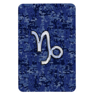 Magnet Flexible Capricorn Zodiac Connexion bleu marine camo numéri