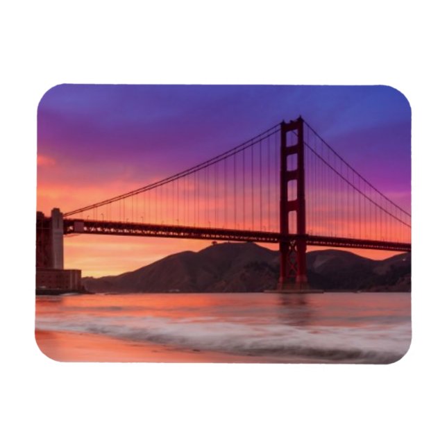 Magnet Flexible Capture du Golden Gate Bridge de San Francisco (Horizontal)