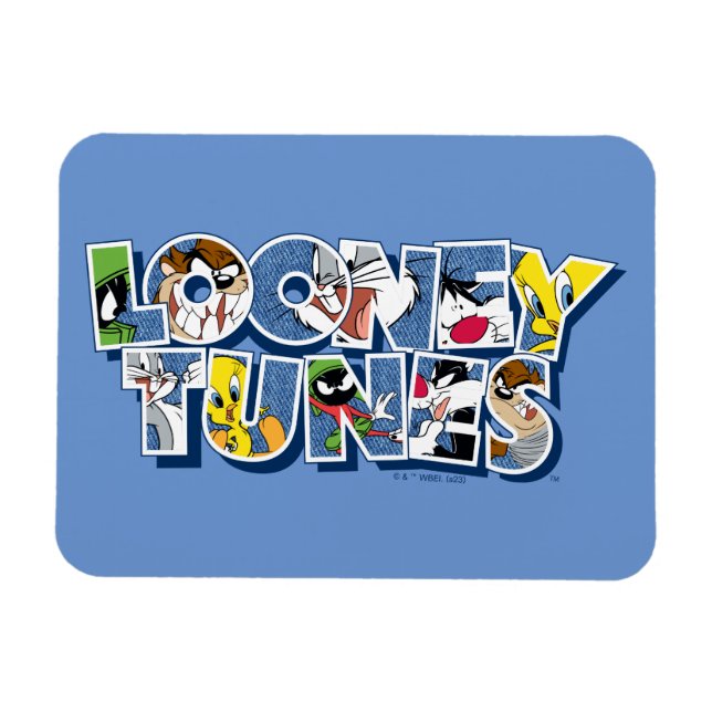 Magnet Flexible Caractères LOONEY TUNES™ en lettres (Horizontal)