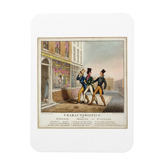 Magnet Flexible Caractéristiques - Angleterre, Irlande et Ecosse,  (Vertical)