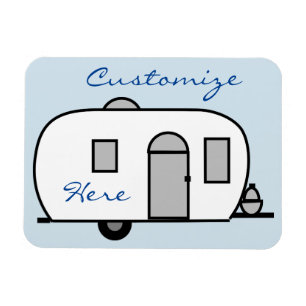 Magnet Flexible Caravane minuscule gitane arrondie customisée
