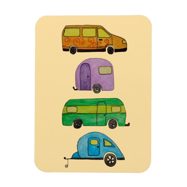 Magnet Flexible Caravanes de camping (Vertical)