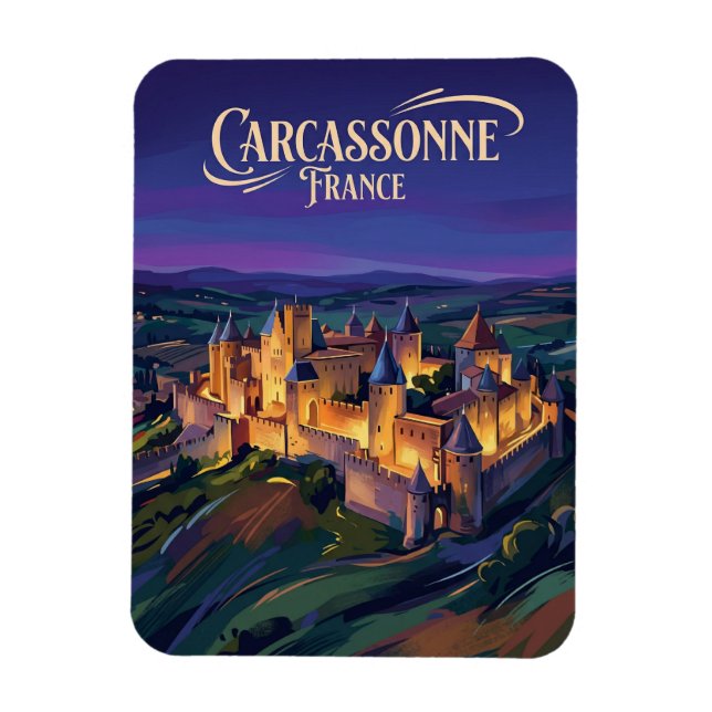 Magnet Flexible Carcassonne Citadelle France (Vertical)