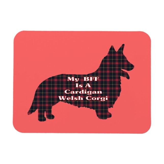 Magnet Flexible Cardigan Welsh CORGI BFF (Horizontal)