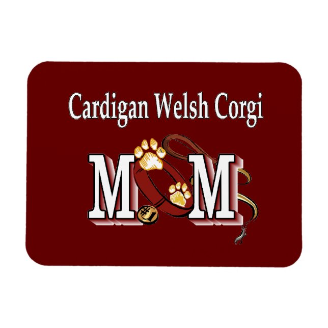 Magnet Flexible Cardigan Welsh Corgi Chien MOM (Horizontal)