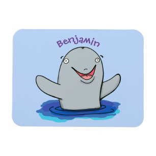 Magnet Flexible Caricature adorable de marsouin