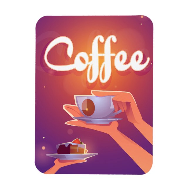 Magnet Flexible Caricature café (Vertical)