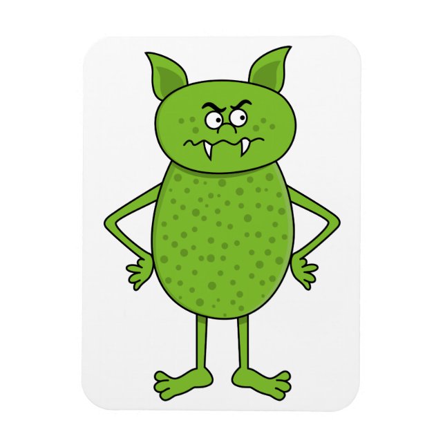 Magnet Flexible Caricature de gobelin vert mignon (Vertical)