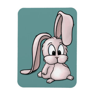 Magnet Flexible Caricature de lapin rose mignon
