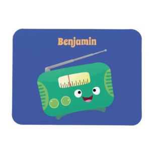 Magnet Flexible Caricature de radio rétro amusante