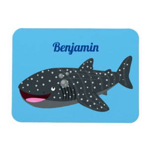 Magnet Flexible Caricature joli requin baleine joyeux