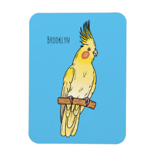 Magnet Flexible Caricature pour oiseaux Cockatiel
