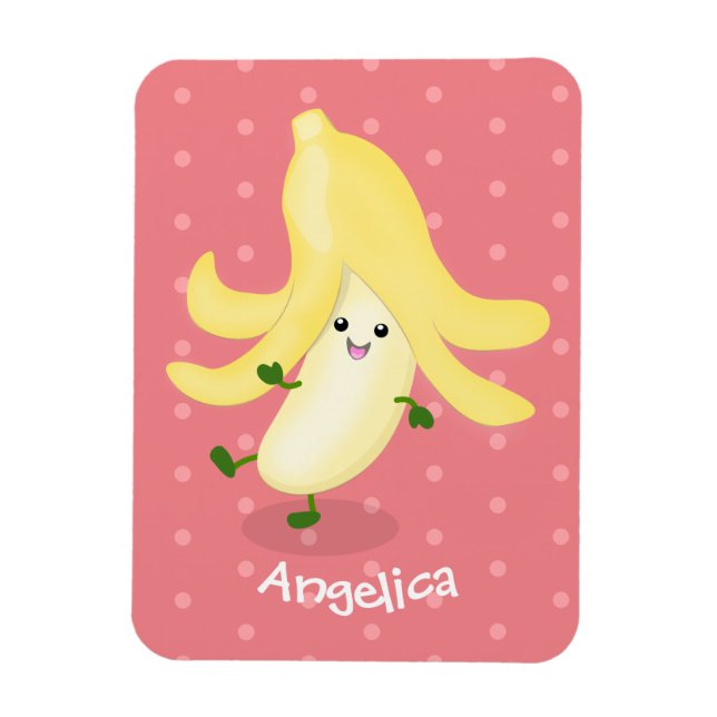 Magnet Flexible Caricature sur la banane de Cute kawaii (Vertical)