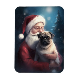 Magnet Flexible Carlin avec le Père Noël Fête de Noël