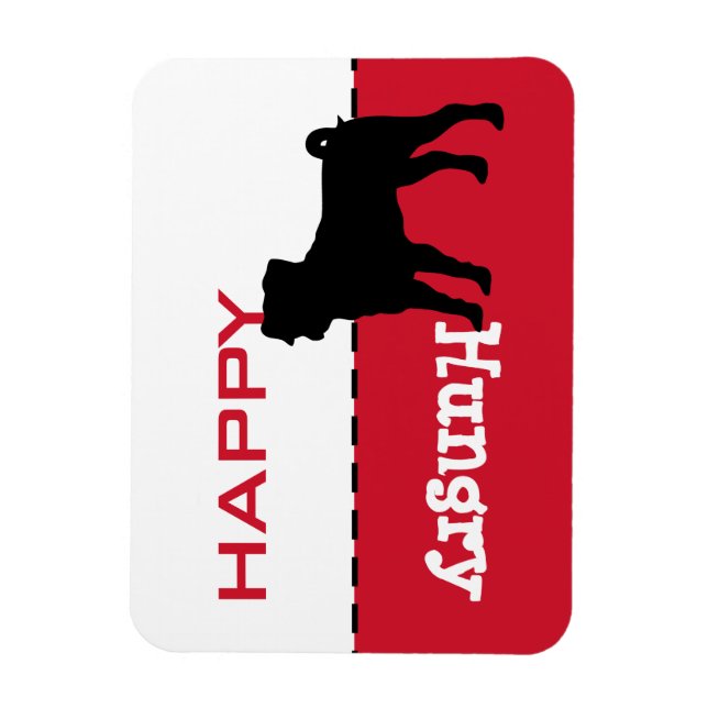 Magnet Flexible Carlin Me nourrir Personnalisable Vos Mots Symbole (Vertical)