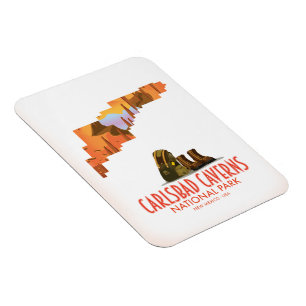 Magnet Flexible Carlsbad cavernes parc national nouveau carte du m
