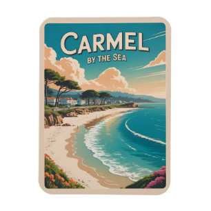 Magnet Flexible Carmel au bord de la mer californie côte pacifique