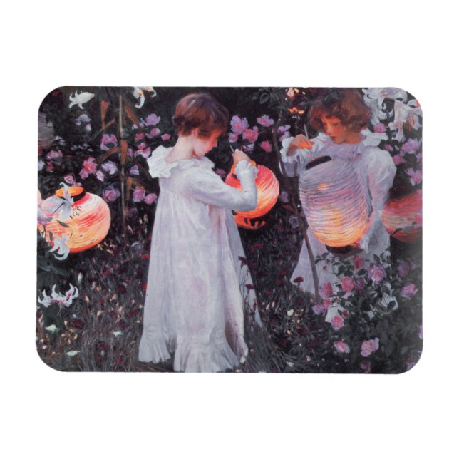 Magnet Flexible carnation lily art rose (Horizontal)