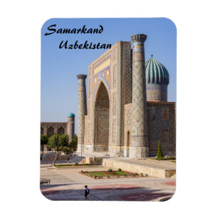 Magnet Flexible carré Registan au coucher du soleil - Samarkand, O
