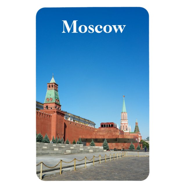 Magnet Flexible Carré rouge. Moscou (Vertical)