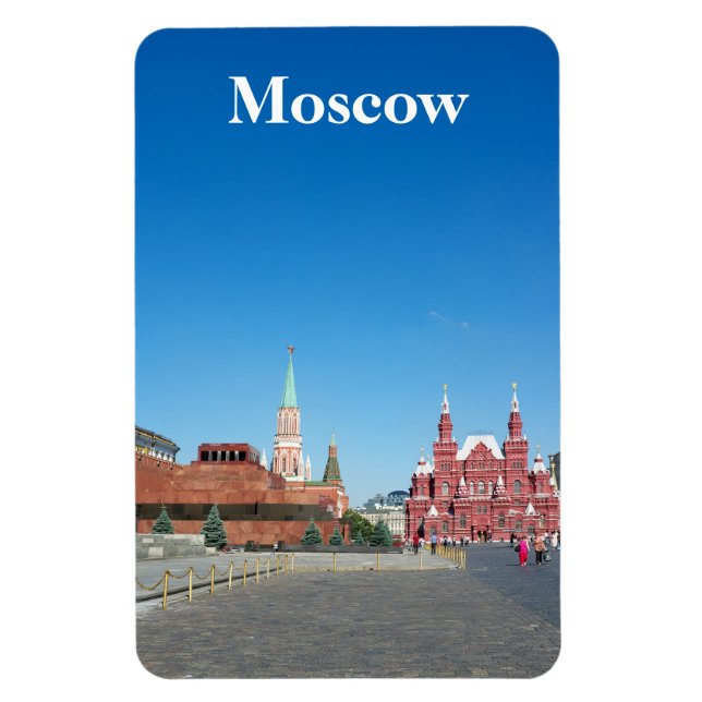 Magnet Flexible Carré rouge. Moscou (Vertical)