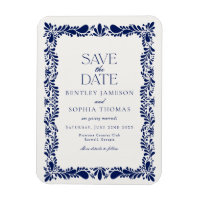 Carreau de Talavera bleu Fiesta espagnole Sauvegar