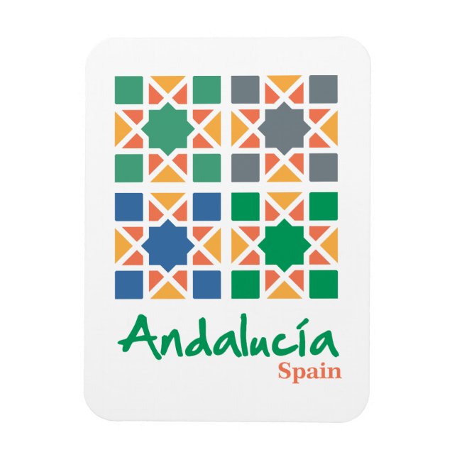 Magnet Flexible Carreaux Andalous 4 (Vertical)