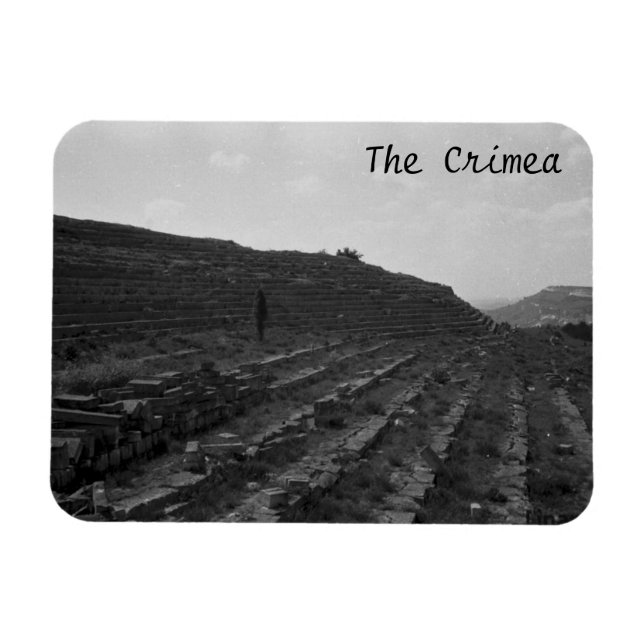 Magnet Flexible Carrière de calcaire d'amphithéâtre en Crimée (Horizontal)