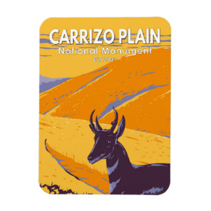 Magnet Flexible Carrizo Plain National Monument Californie Vintage