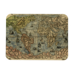 Magnet Flexible Carte 1565 du monde de Ferando Berteli (Fernando
