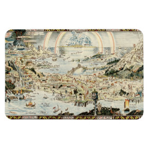 Magnet Flexible Carte ancienne de Fairyland par Bernard Sleigh