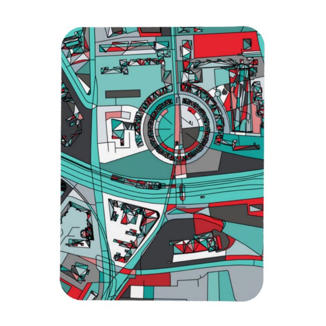 Magnet Flexible Carte Berlin, Allemagne (Vertical)