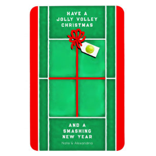 Magnet Flexible Carte cadeau de Noël pour tennis aimantée