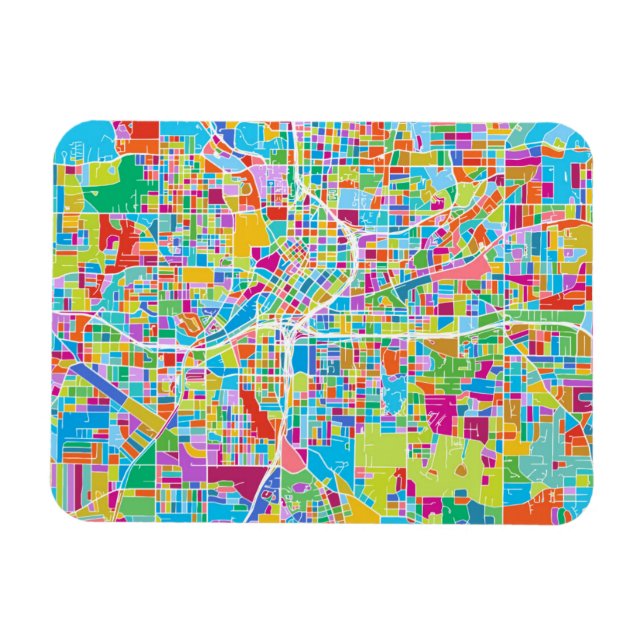 Magnet Flexible Carte colorée Atlanta (Horizontal)