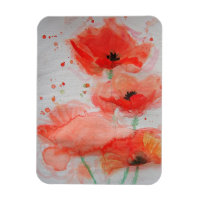 Carte d'Aquarelle Plat Anniversaire Rouge Lumineux