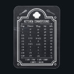 Magnet Flexible Carte de conversion de cuisine en tableau noir élé<br><div class="desc">Tableau de conversion de cuisine Mesures du volume - Tableau noir élégant Conception à thème pour vous. Cette pratique Kitchen Tips design a des conversions communes dont vous auriez besoin! Les Américains mesurent généralement les ingrédients en fonction du volume, tandis que presque tout le monde les mesure en fonction du...</div>