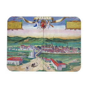 Magnet Flexible Carte de Cordoue, de "Civitates Orbis Terrarum"