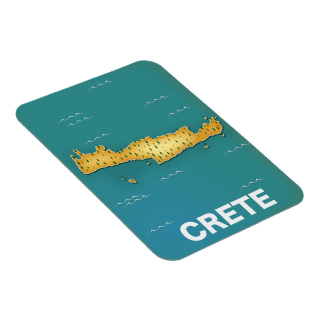 Magnet Flexible Carte de Crète affiche de voyage (Côté Droit)