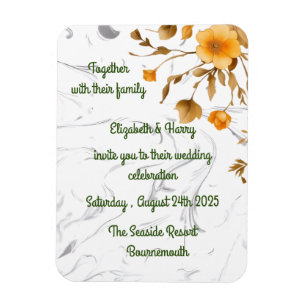Magnet Flexible Carte de faire-part de mariage